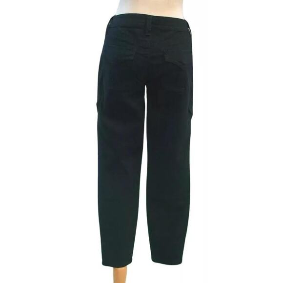 Cache Denim Pant Stretch Ankle Zipper Rhinestone Button Straight Leg New $98 NWT - Picture 7 of 9